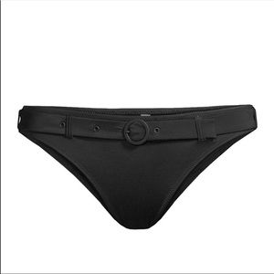 Solid and Striped Belted Bikini Bottom